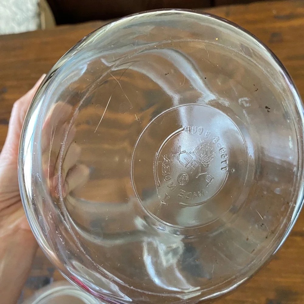 Vintage Pyrex Flame Ware 9 Cup Glass Coffee Percolator Pot Lid Clear Stainless *